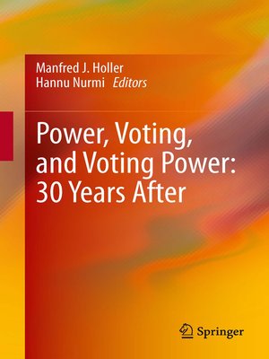 cover image of Power, Voting, and Voting Power